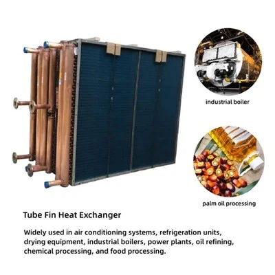 Chubu cha Mkuwa Aluminiyamu Fin Mpweya Wakuzizima Chiller Kusinthana Kutentha Evaporator Condenser Coil Kuti Muŵikepo